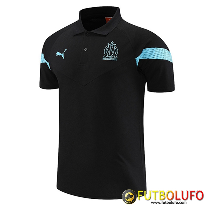 Camiseta Polo Marsella Negro 2022/2023