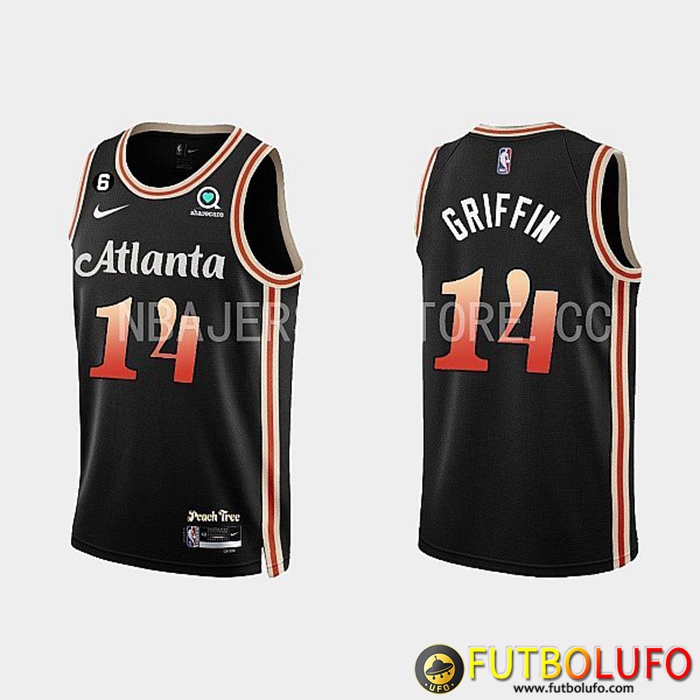Camisetas Atlanta Hawks (GRIFFIN #14) 2022/23 Negro