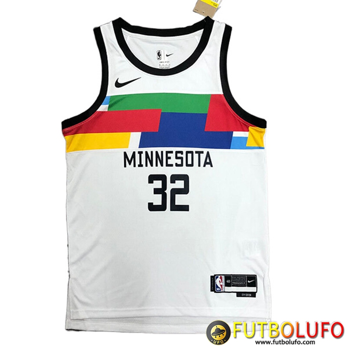 Camisetas Minnesota Timberwolves (TOWNS #32) 2022/23 Blanco