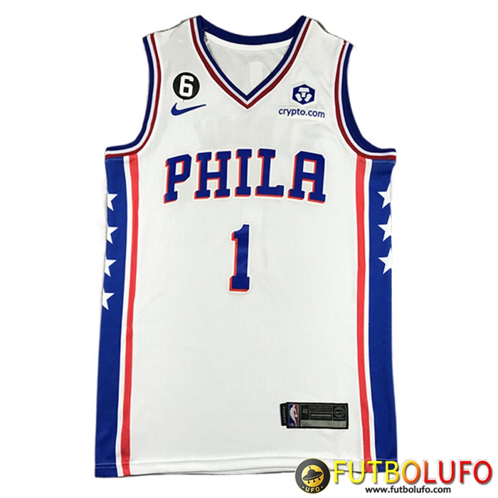 Camisetas Philadelphia 76ers (HARDEN #1) 2022/23 Blanco