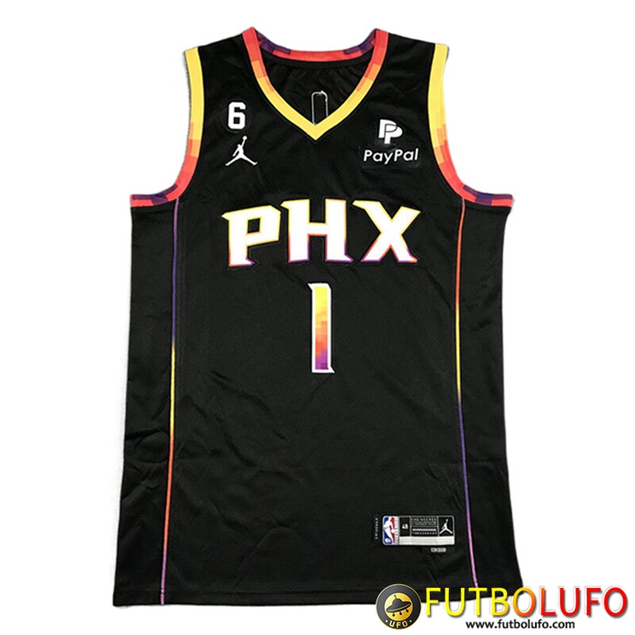 Camisetas Phoenix Suns (BOOKER #1) 2022/23 Negro