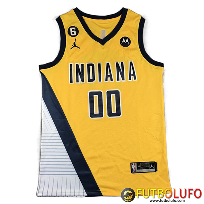 Camisetas Indiana Pacers (MATHURIN #00) 2022/23 Amarillo