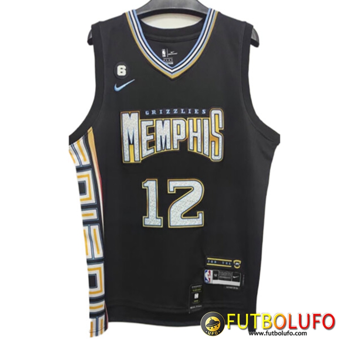 Camisetas Memphis Grizzlies (MORANT #12) 2022/23 Negro