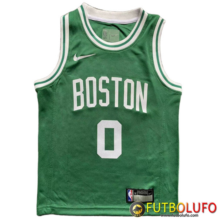 Camisetas Boston Celtics (TATUM #0) 2022/23 Verde