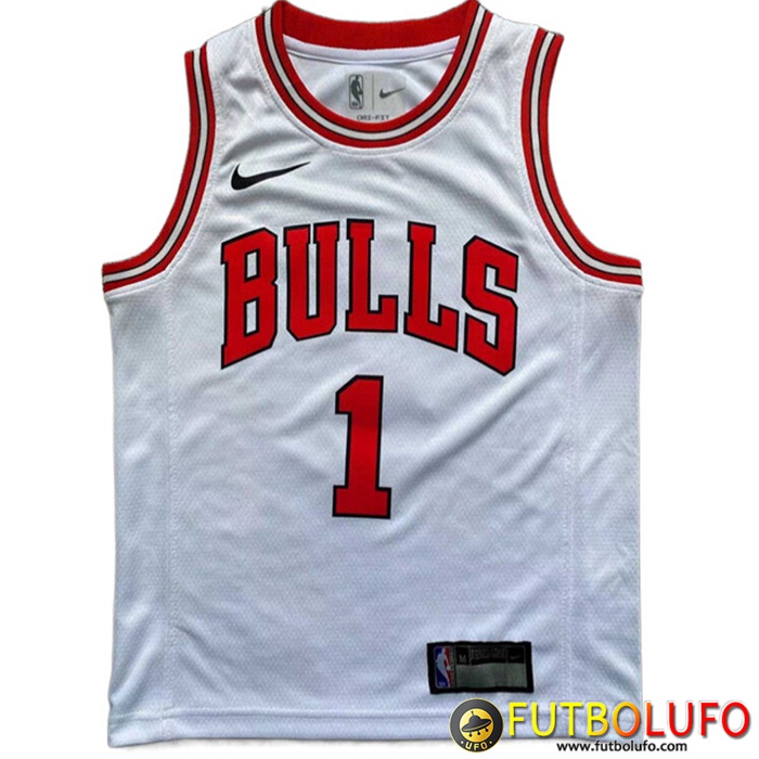 Camisetas Chicago Bulls (Rosa #1) 2022/23 Blanco