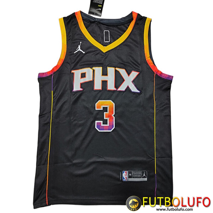 Camisetas Phoenix Suns (JORDAN #3) 2022/23 Negro