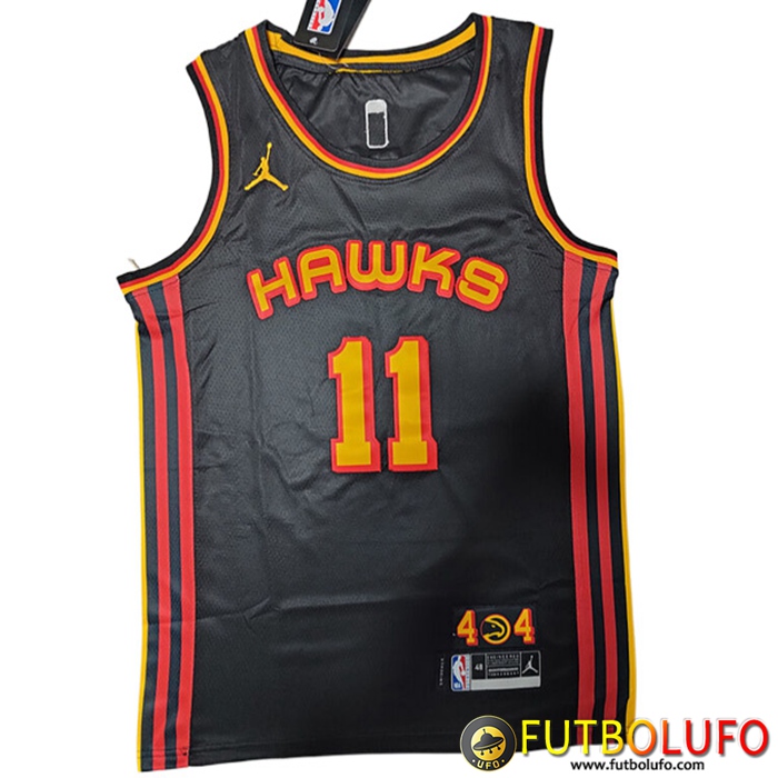 Camisetas Atlanta Hawks (YOUNG #11) 2022/23 Negro