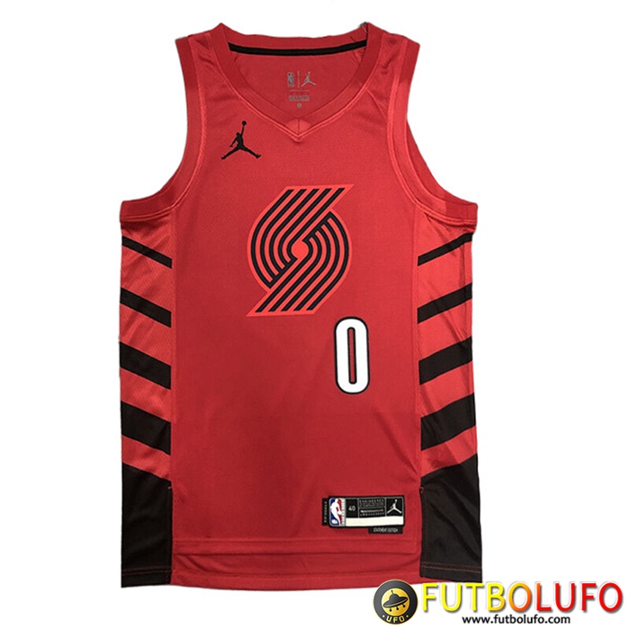 Camisetas Portland Trail Blazers (LILLARD #0) 2022/23 Rojo
