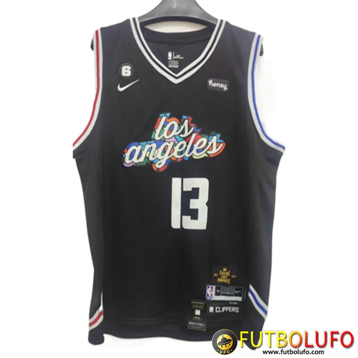 Camisetas Los Angeles Clippers (GEORGE #13) 2022/23 Negro