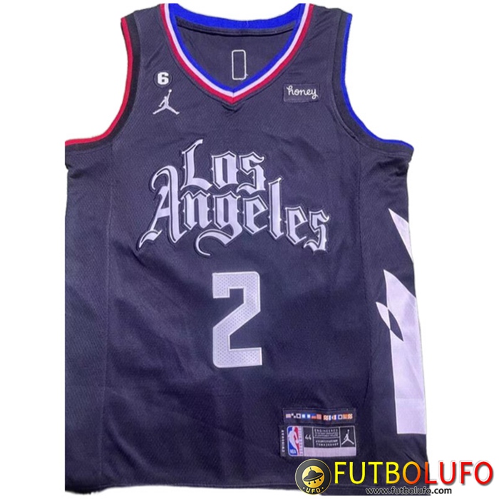 Camisetas Los Angeles Clippers (LEONARD #2) 2022/23 Negro