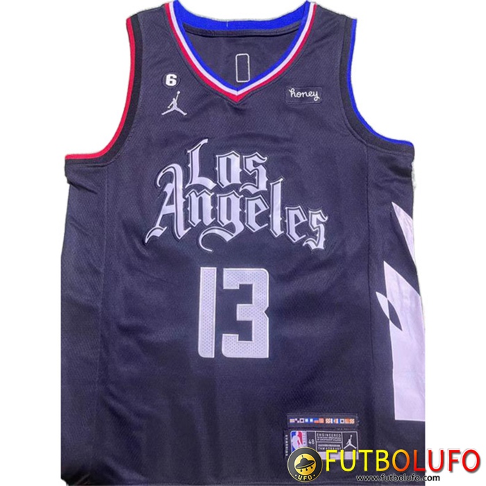 Camisetas Los Angeles Clippers (GEORGE #13) 2022/23 Negro