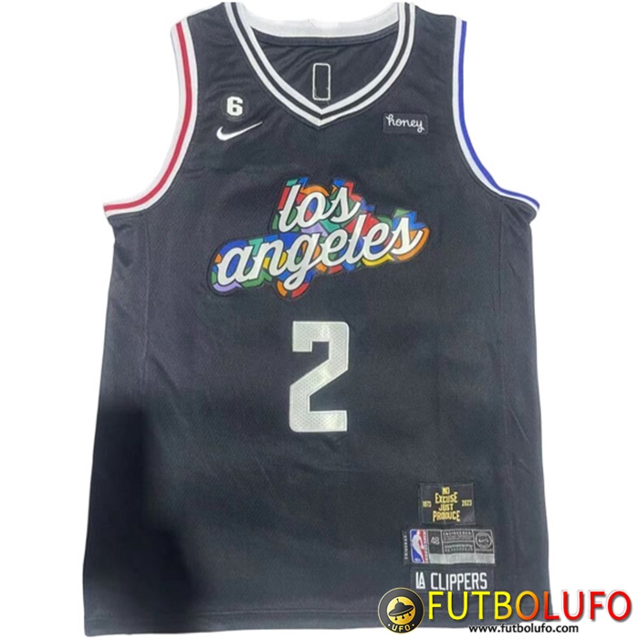 Camisetas Los Angeles Clippers (LEONARD #2) 2022/23 Negro