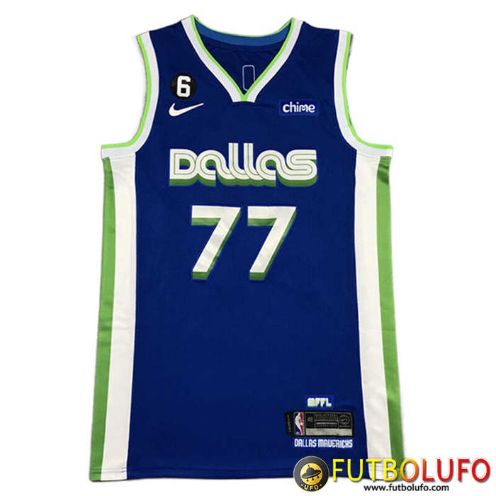 Camisetas Dallas Mavericks (DONČIĆ #77) 2022/23 Azul