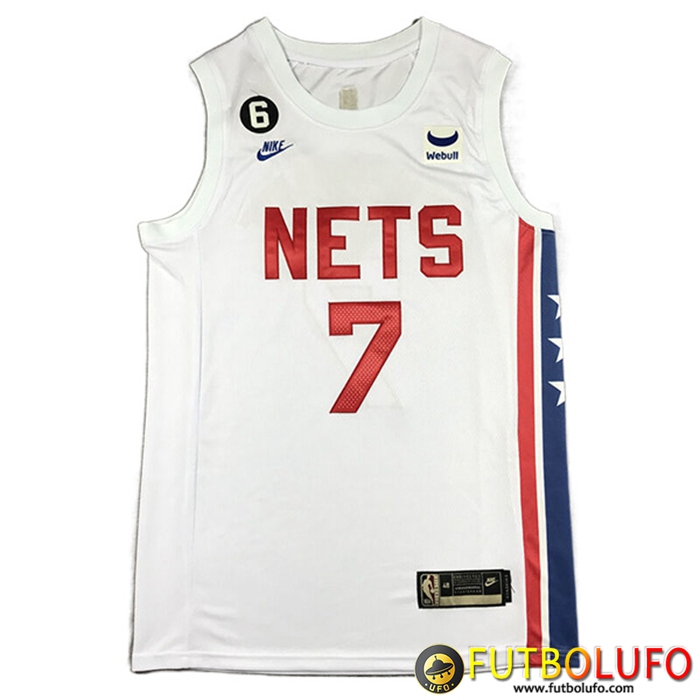 Camisetas Brooklyn Nets (DURANT #7) 2022/23 Blanco