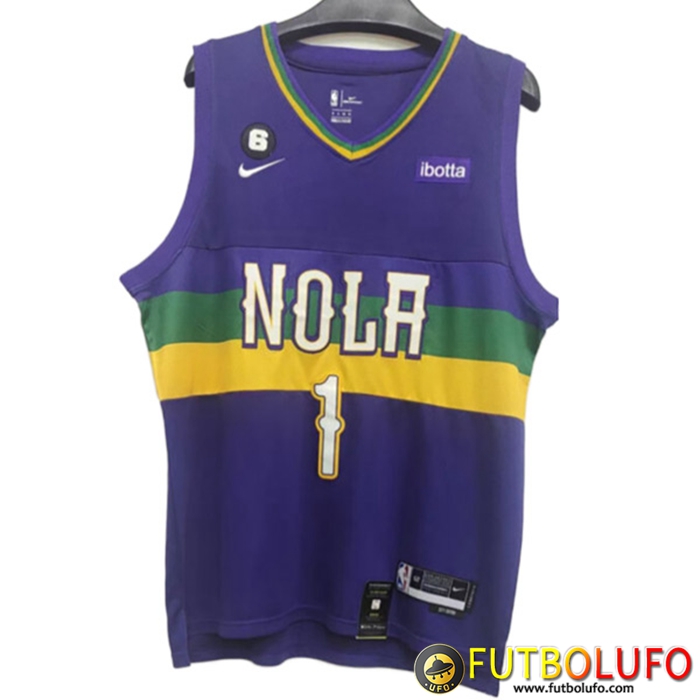 Camisetas New Orleans Pelicans (WILLIAMSON #1) 2022/23 Violeta