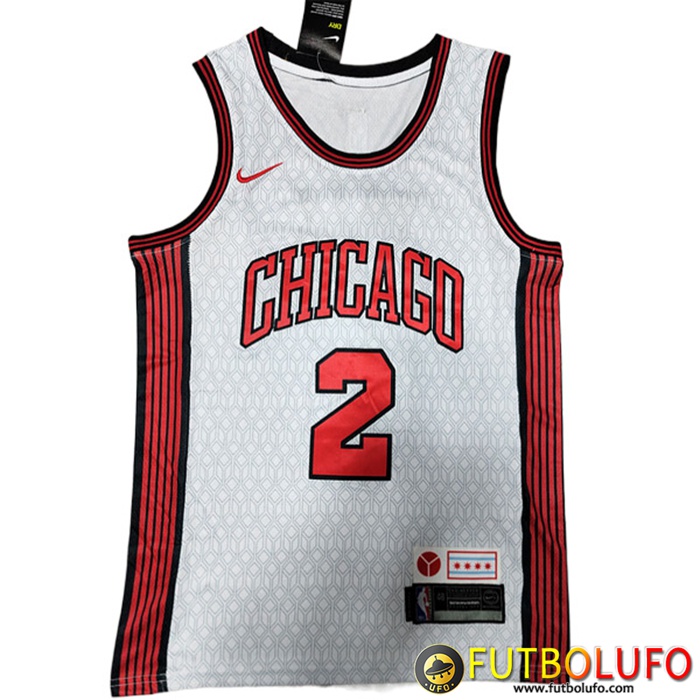 Camisetas Chicago Bulls (BALL #7) 2022/23 Blanco
