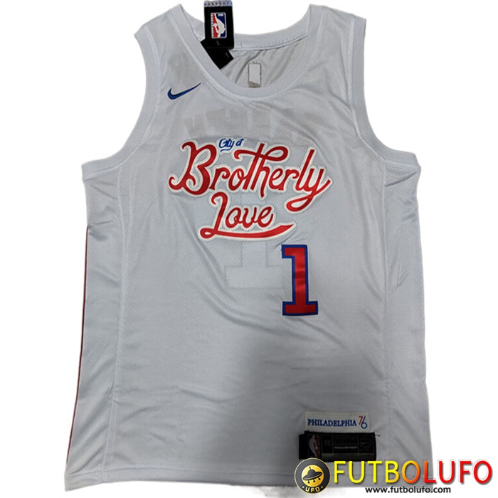 Camisetas Philadelphia 76ers (HARDEN #1) 2022/23 Blanco