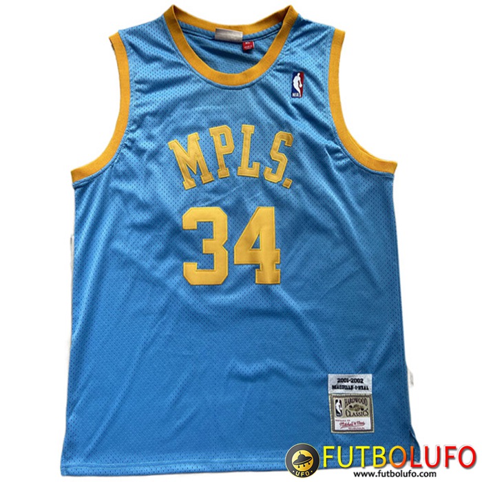 Camisetas Los Angeles Lakers (BRYANT #34) 2022/23 Azul Claro
