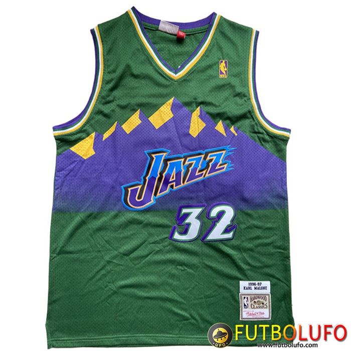 Camisetas Utah Jazz (MALONE #32) 2022/23 Verde