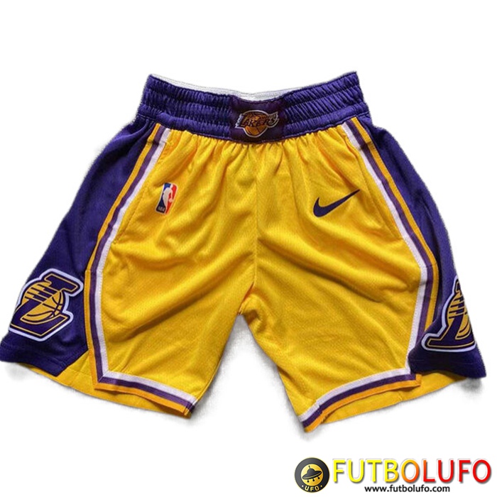 Cortos NBA Los Angeles Lakers Amarillo/Violeta