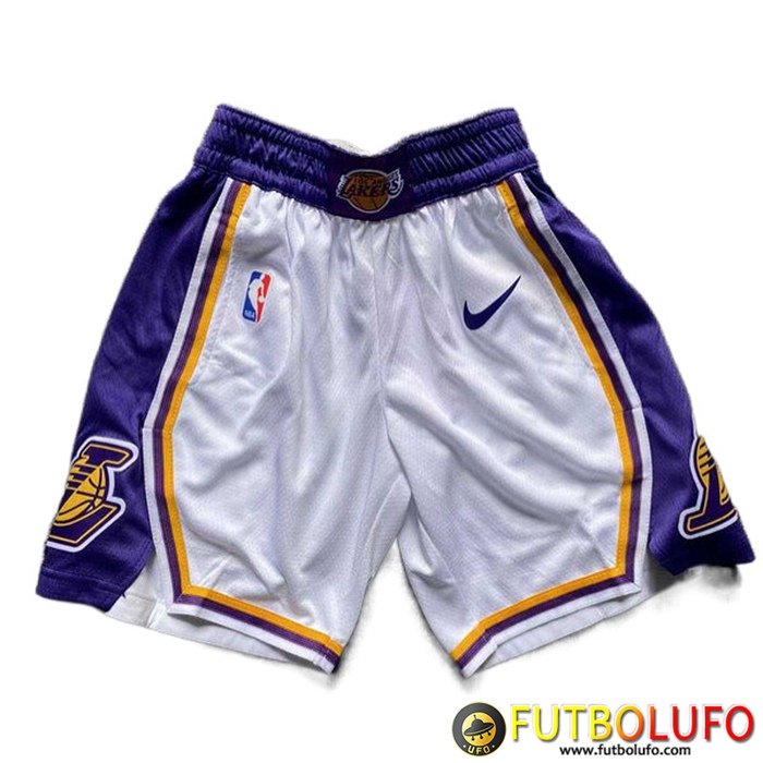 Cortos NBA Los Angeles Lakers Blanco/Violeta