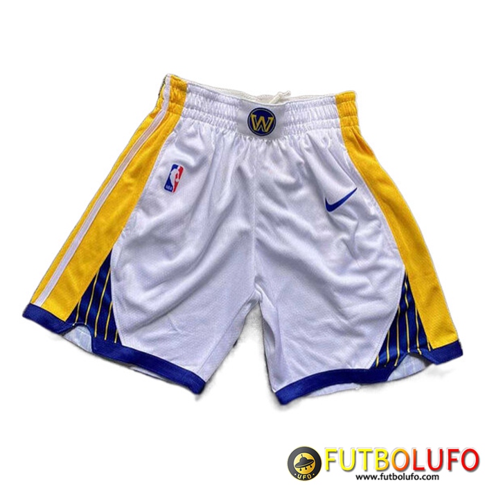 Cortos NBA Golden State Warriors Blanco/Amarillo