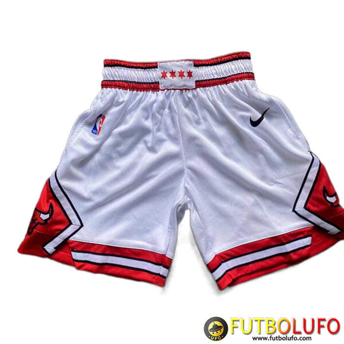 Cortos NBA Chicago Bulls Blanco