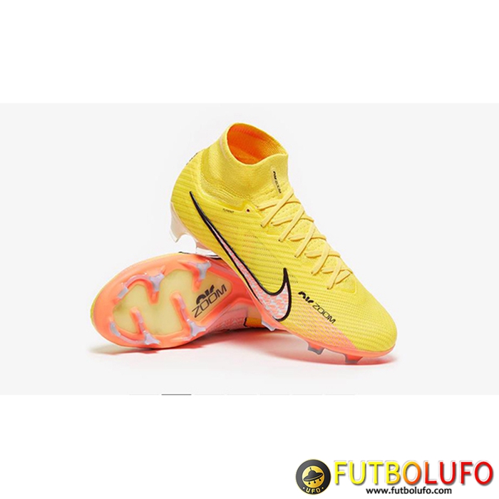 Nike Botas De Fútbol Air Zoom Mercurial High Gang Superfly IX Elite FG Amarillo
