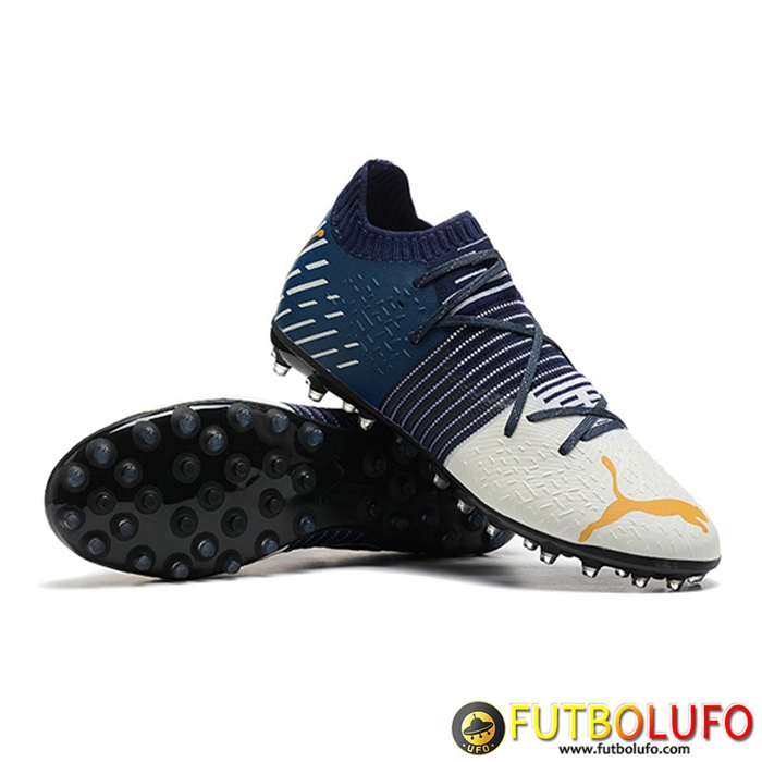 PUMA Botas De Fútbol Future Z 1.3 MG “Instinct Pack” Blanco/Azul