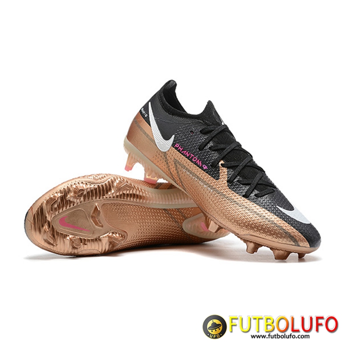 Nike Botas De Fútbol Phantom GT2 Low Gang Elite FG Negro/Marrón