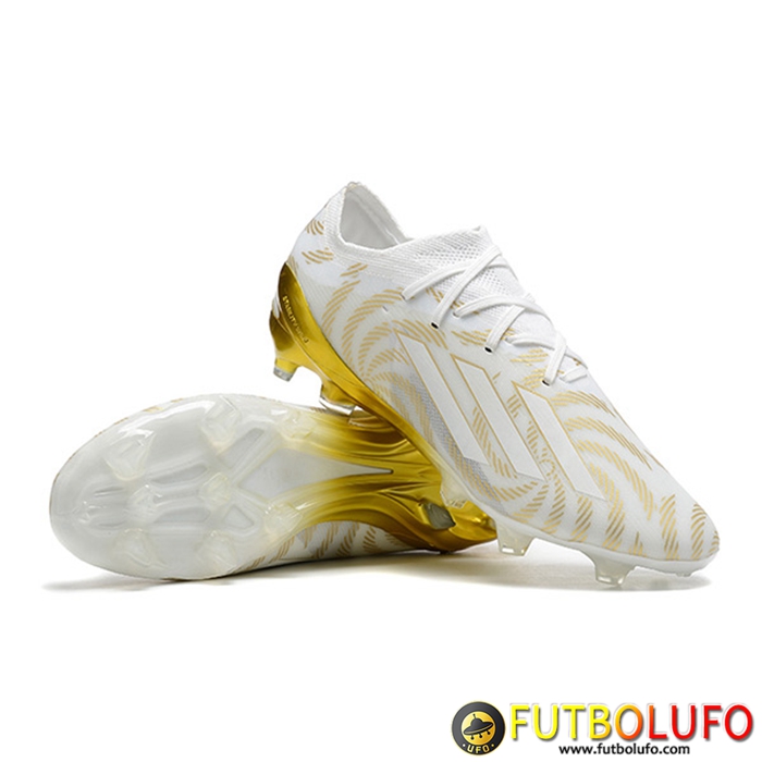 Adidas Botas De Fútbol X Speedportal .1 2022 World Cup Boots FG Blanco/Dorado