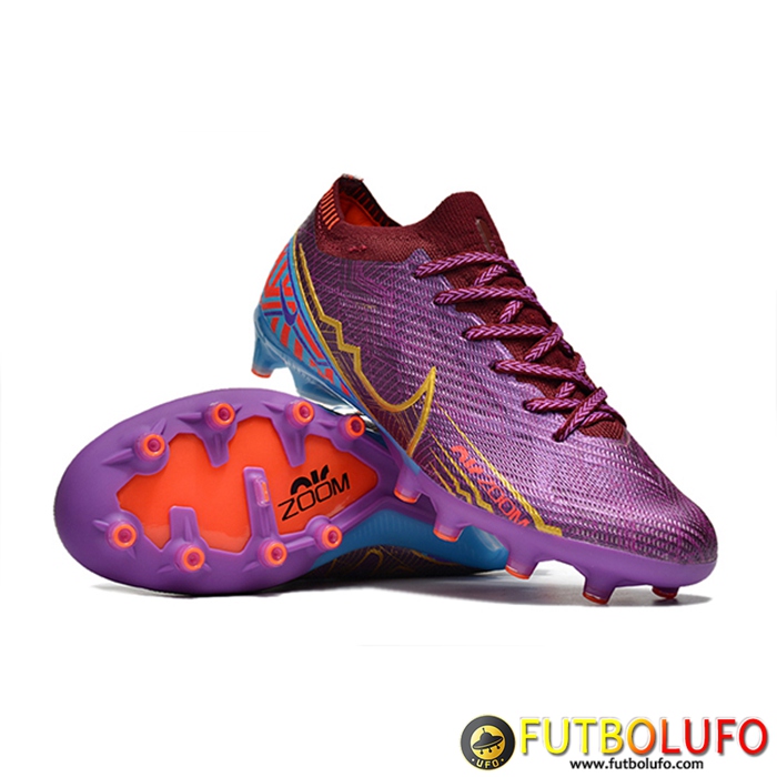 Nike Botas De Fútbol Air Zoom Mercurial Low Gang Vapor XV Elite AG Violeta