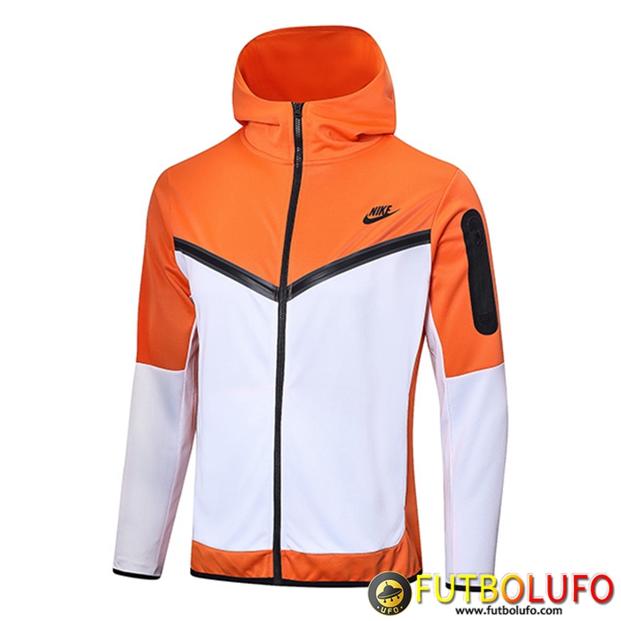Chaqueta Con Capucha NIKE Blanco/Naranja 2022/2023