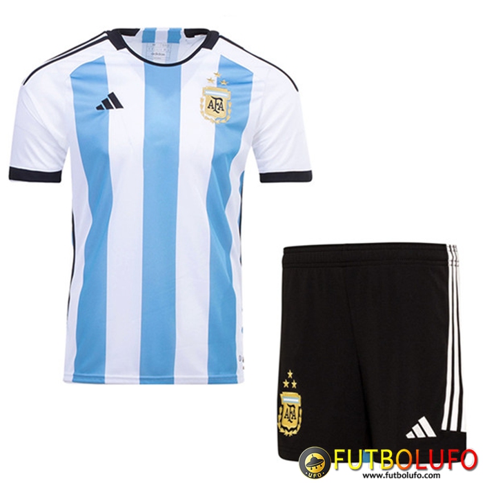 Camisetas De Futbol Argentina 3 Stars Primera Cortos Copa Del Mundo 2022