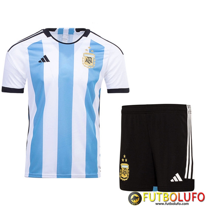 Nueva Camisetas De Futbol Argentina 3 Stars Nino Primera 2022/2023