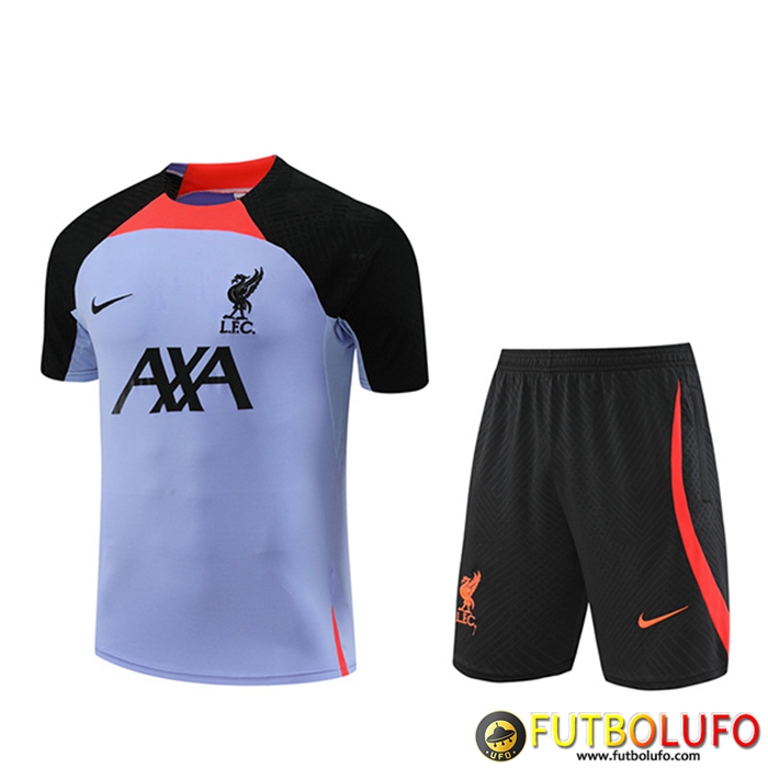 Camiseta Entrenamiento + Cortos FC Liverpool Violeta 2022/2023