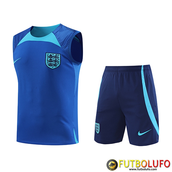 Camiseta Entrenamiento sin mangas + Cortos Inglaterra Azul 2022/2023