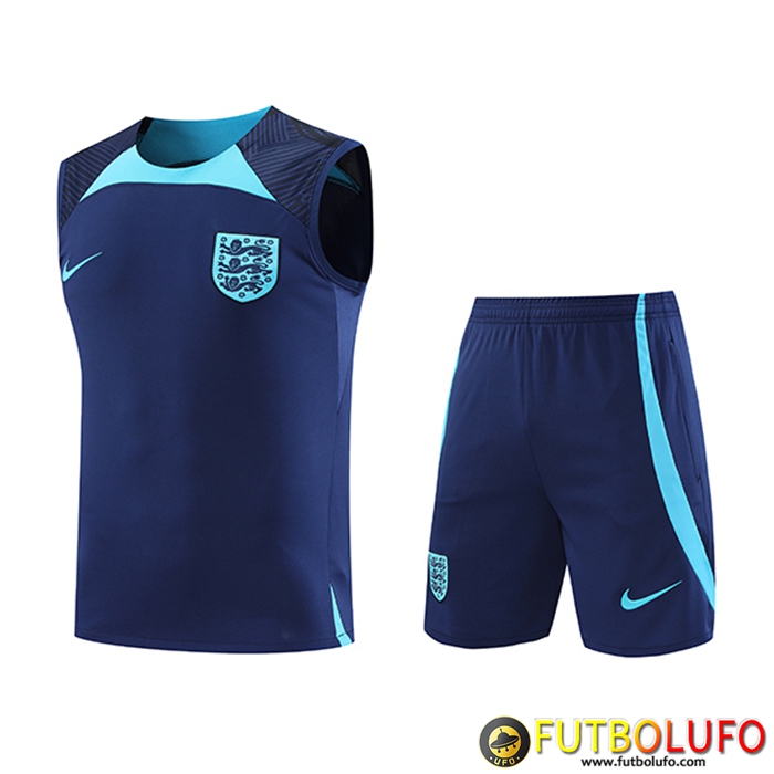 Camiseta Entrenamiento sin mangas + Cortos Inglaterra Azul marino 2022/2023