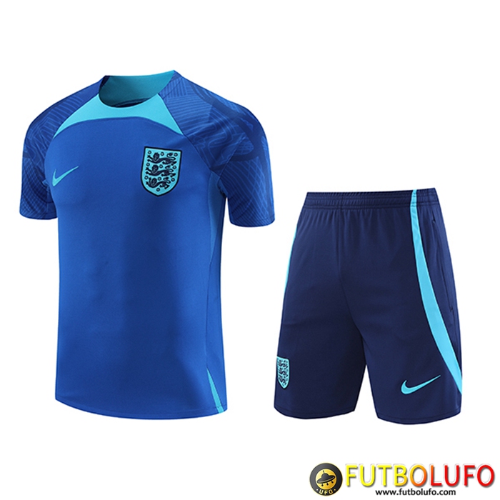 Camiseta Entrenamiento + Cortos Inglaterra Azul 2022/2023