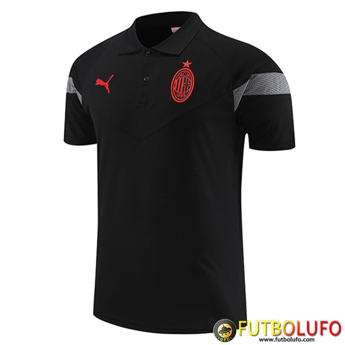 Camiseta Polo AC Milan Negro 2022/2023 -02