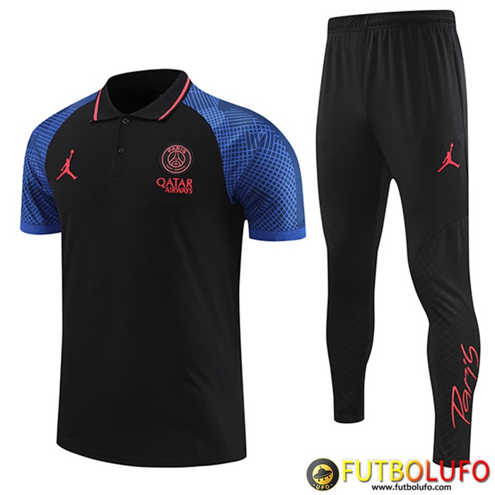 Camiseta Polo PSG Negro 2022/2023