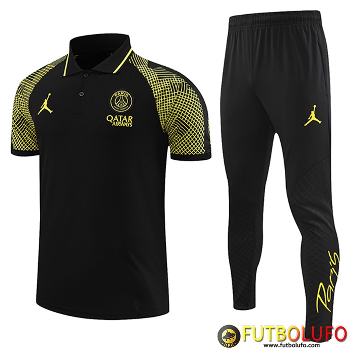 Camiseta Polo PSG Negro 2022/2023