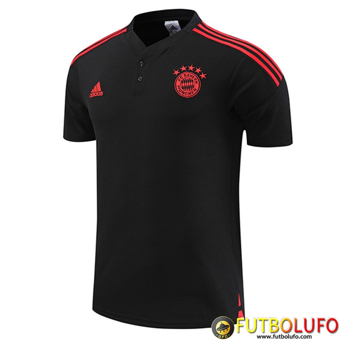 Camiseta Polo Bayern Munich Negro 2022/2023