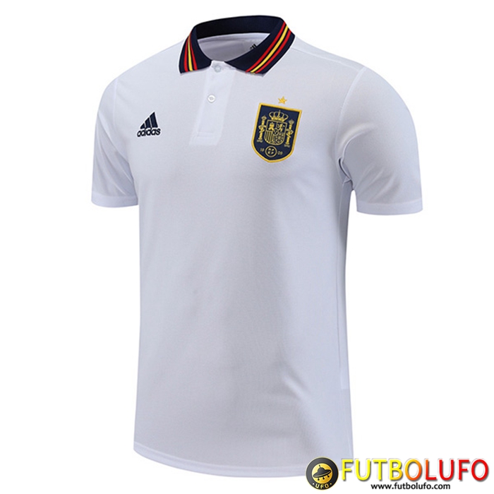 Camiseta Polo España Blanco 2022/2023