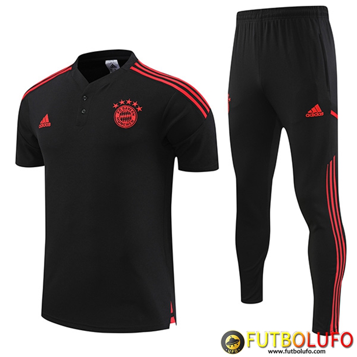 Camiseta Polo Bayern Munich Negro 2022/2023
