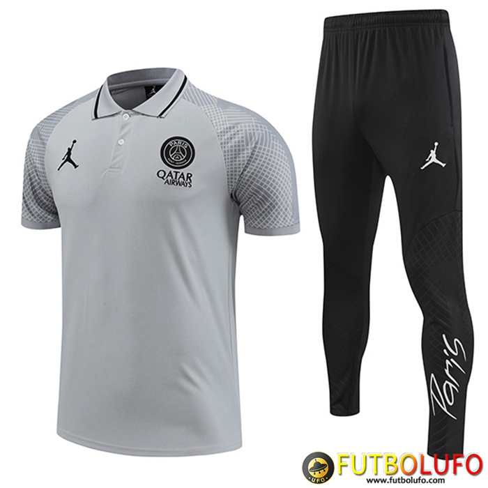 Camiseta Polo PSG Gris 2022/2023