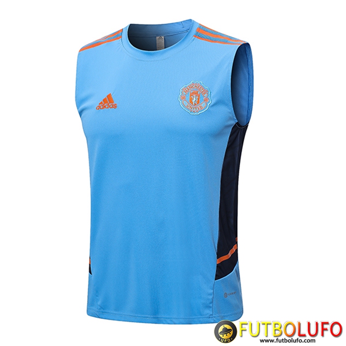 Chalecos De Futbol Manchester United Azul Claro 2022/2023