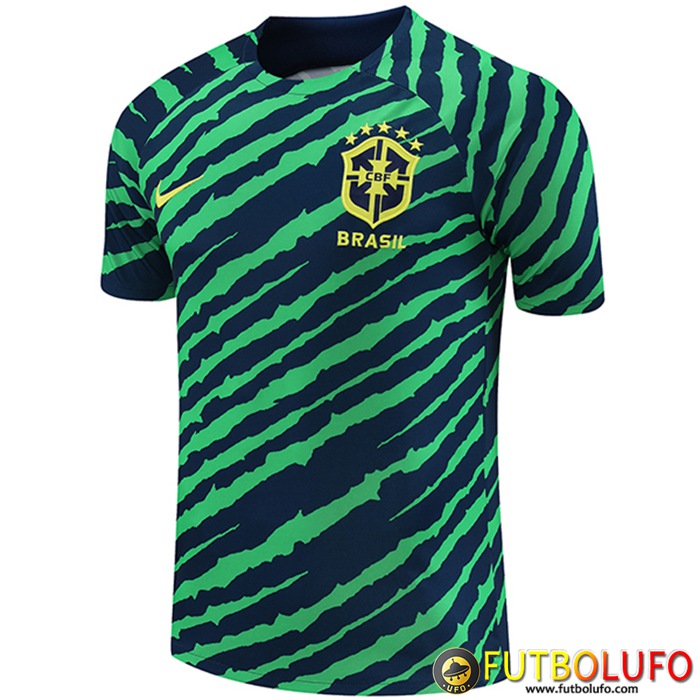 Camiseta Entrenamiento Brasil Verde/Azul 2022/2023