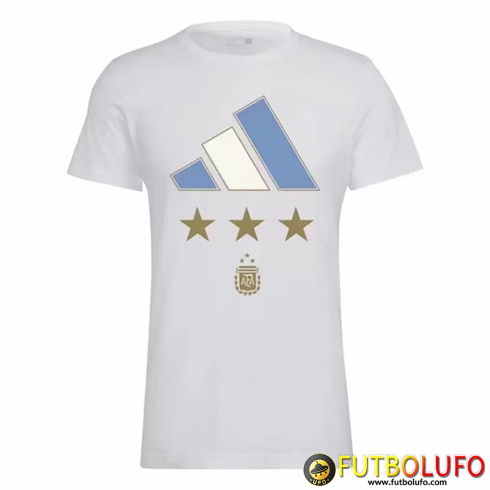 Camiseta Entrenamiento Argentina 3 Stars Blanco 2022/2023