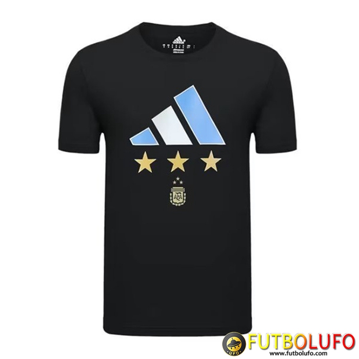 Camiseta Entrenamiento Argentina 3 Stars Negro 2022/2023
